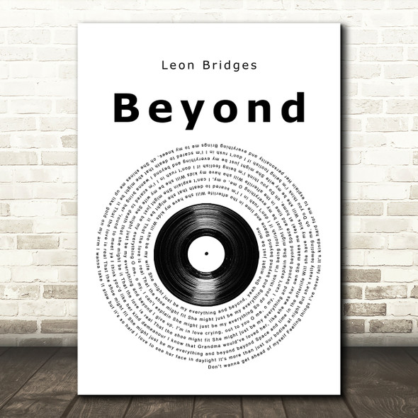 Leon Bridges Beyond Vinyl Record Song Lyric Music Art Print