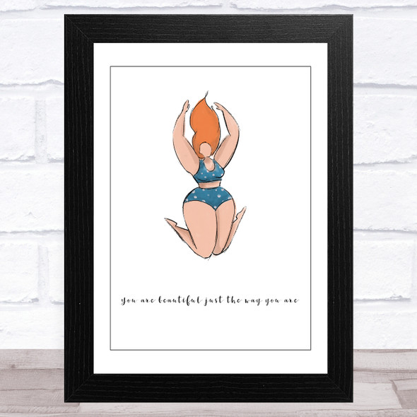 Body Positive Woman Design 2 Home Wall Art Print