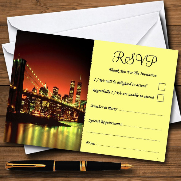New York Personalized RSVP Cards