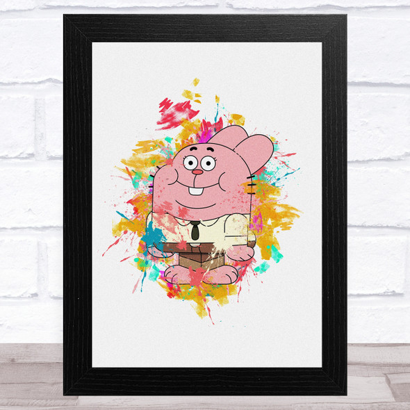 The Amazing World Of Gumball Richard Watterson Children's Kid's Wall Art Print