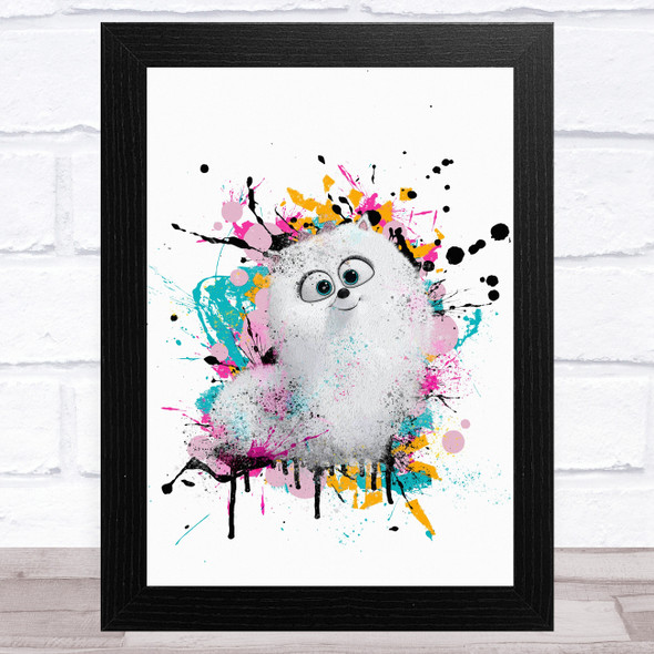 The Secret Life Of Pets Gidget Splat Children's Kid's Wall Art Print