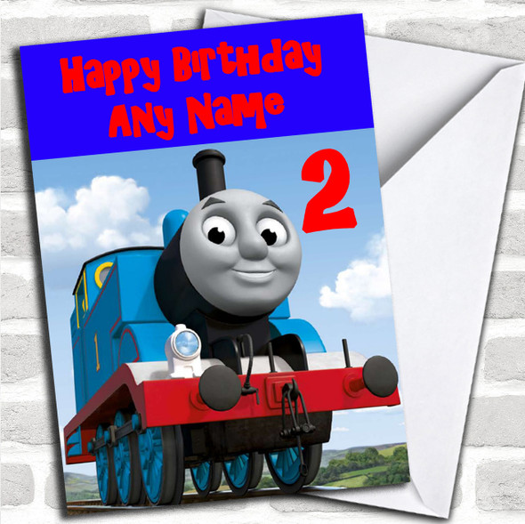 Thomas The Tank Personalized Birthday Card