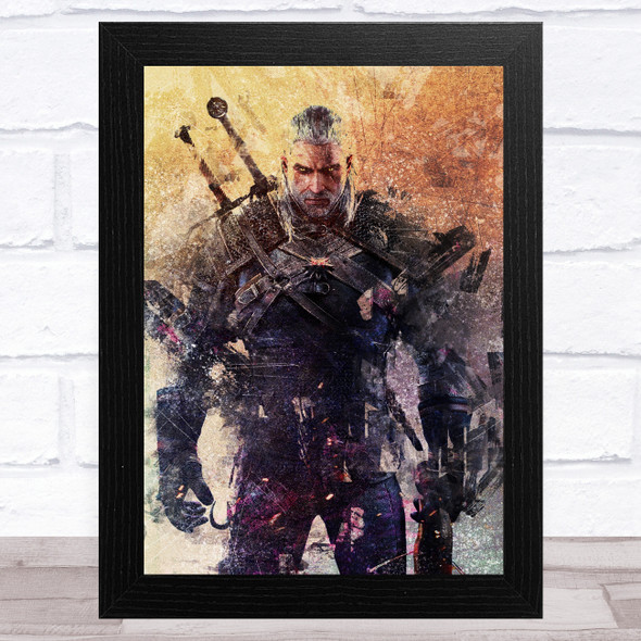 The Witcher Vintage Children's Kid's Wall Art Print