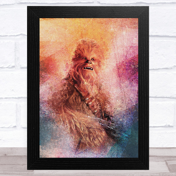 Chewbacca Abstract Children's Kid's Wall Art Print