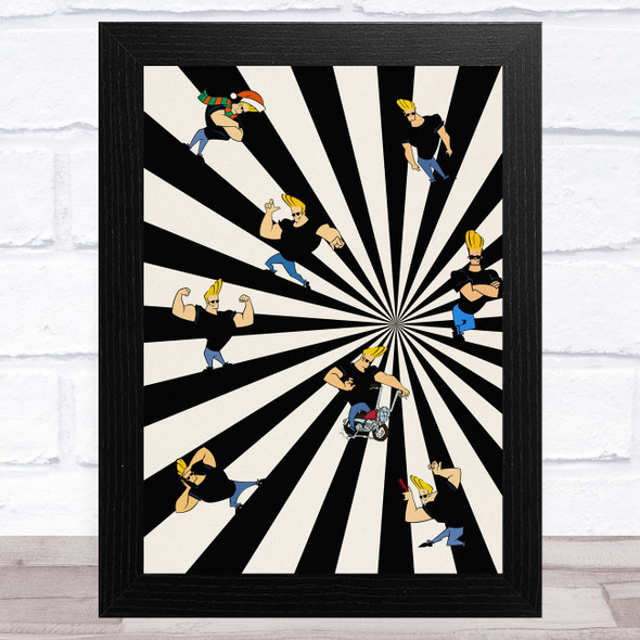 Johnny Bravo Retro Children's Kid's Wall Art Print