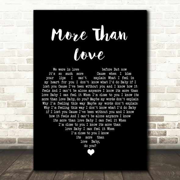 Los Lonely Boys More Than Love Black Heart Song Lyric Art Print