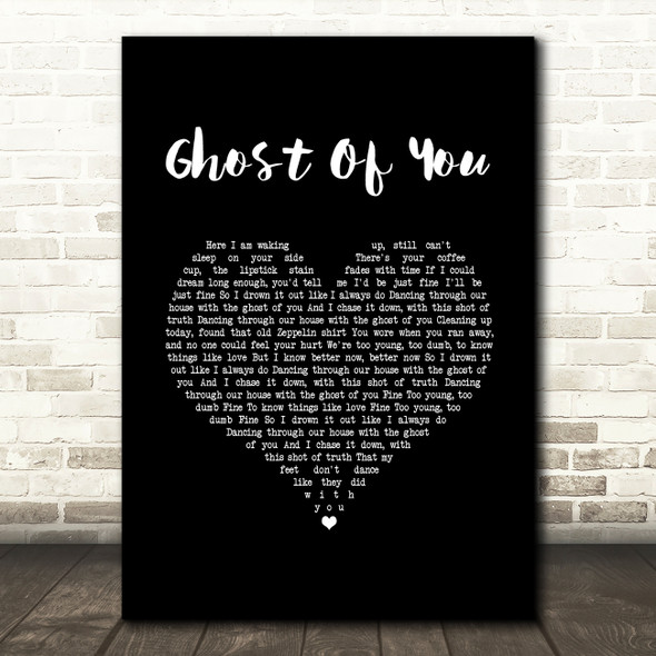 5 Seconds Of Summer Ghost Of You Black Heart Song Lyric Art Print