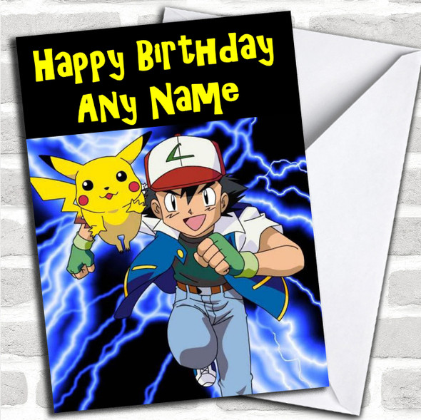 Pokemon Personalized Birthday Card