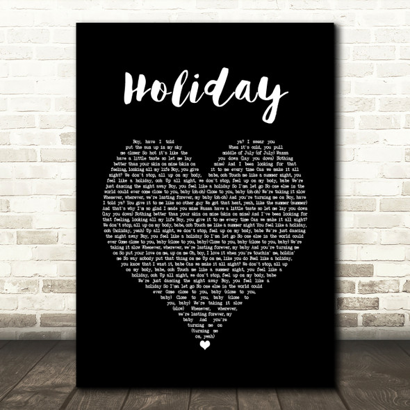 Little Mix Holiday Black Heart Song Lyric Art Print