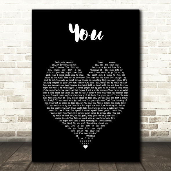 Atlantic Starr You Black Heart Song Lyric Art Print