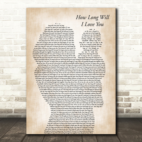 Ellie Goulding How Long Will I Love You Mother & Baby Song Lyric Art Print