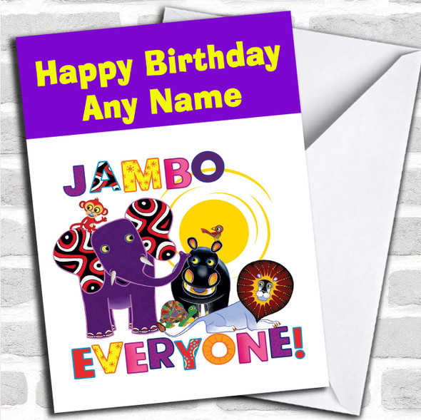 Tinga Tinga Tales  Personalized Children's Birthday Card