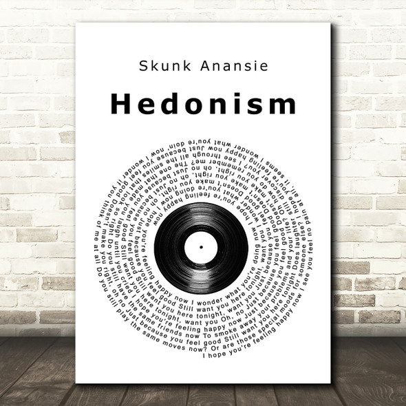 Skunk Anansie Hedonism Vinyl Record Song Lyric Art Print