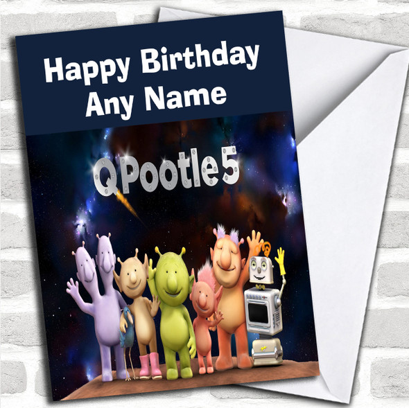 Q Pootle   Personalized Children's Birthday Card