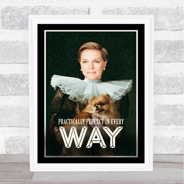 Dame Julie Andrews Renaissance Practically Perfect Wall Art Print