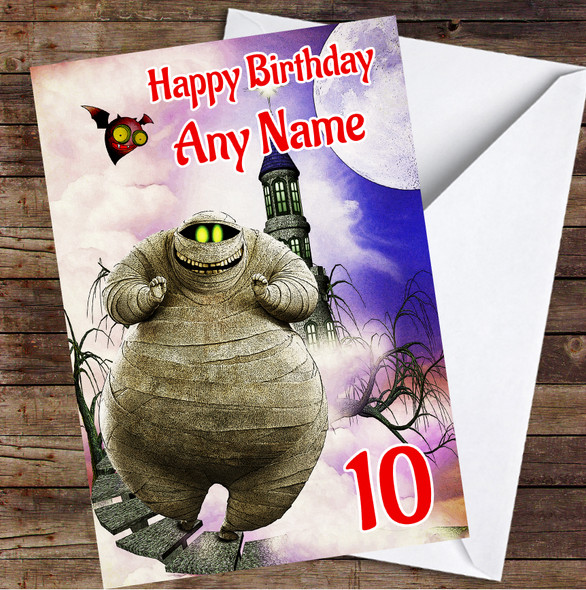 Hotel Transylvania Murray The Mummy Spooky Personalized Birthday Card