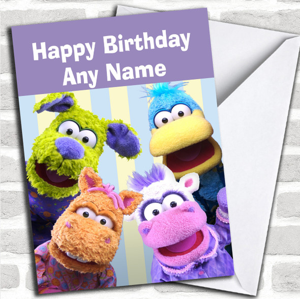 Pajanimals  Personalized Children's Birthday Card