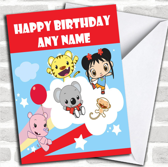 Ni Hao Kai Lan  Personalized Children's Birthday Card