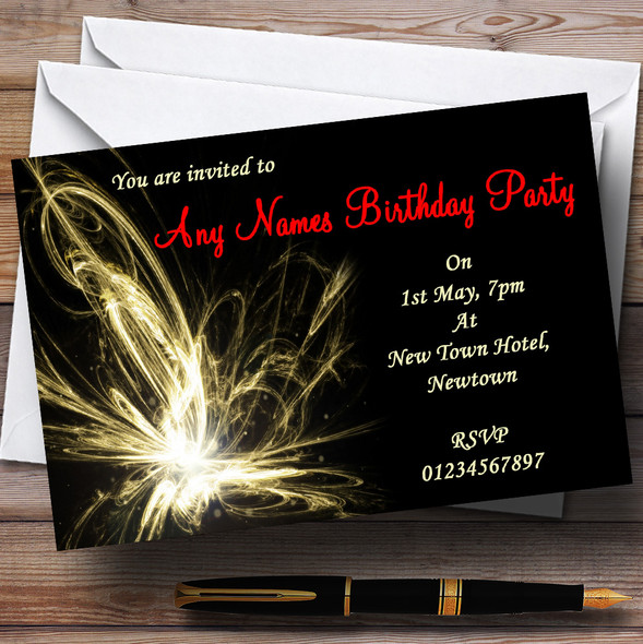 Champagne Supernova Personalized Party Invitations