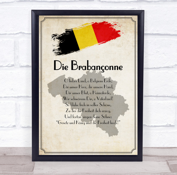 National Anthem Of German Dutch Version Wall Art Print