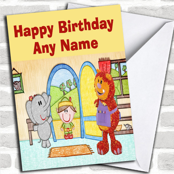 Get Squiggling  Personalized Children's Birthday Card