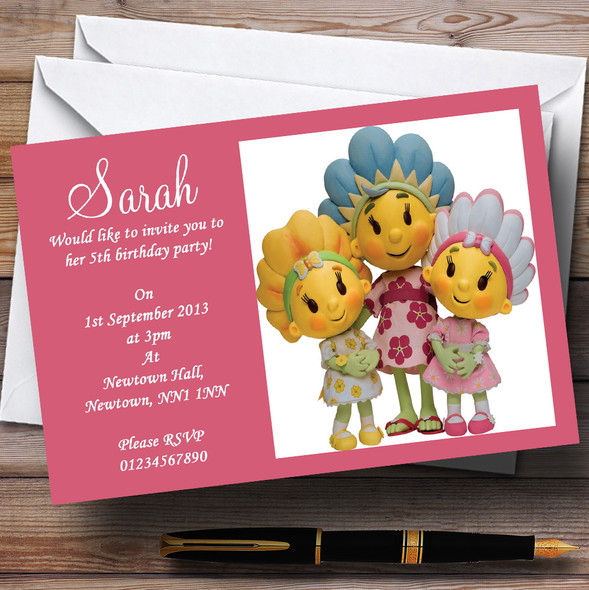 Fifi And The Flowertots Personalized Children's Birthday Party Invitations