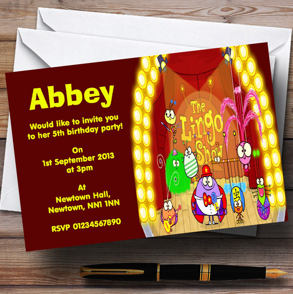 The Lingo Show Personalized Children's Birthday Party Invitations