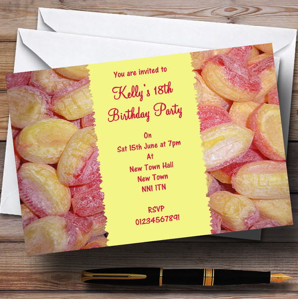 Rhubarb & Custard Personalized Children's Party Invitations