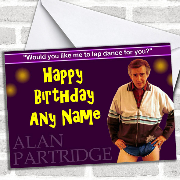 Alan Partridge Personalized Birthday Card