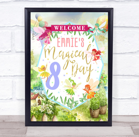Fairy Land Magical Day Birthday Personalized Event Party Decoration Sign
