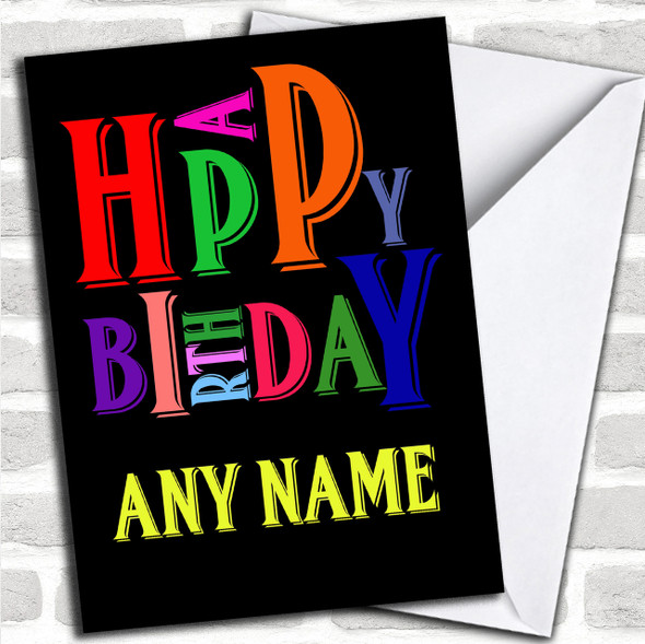 Funky Wonky Personalized Birthday Card