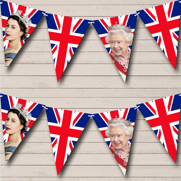 The Queen's 70 Years Platinum Jubilee Union Jack Personalised Party Bunting