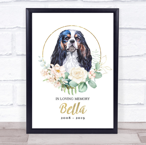 Dog Memorial In Loving Memory Style 5 Personalized Gift Print