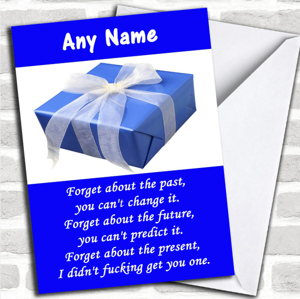 Present Joke Funny Personalized Birthday Card