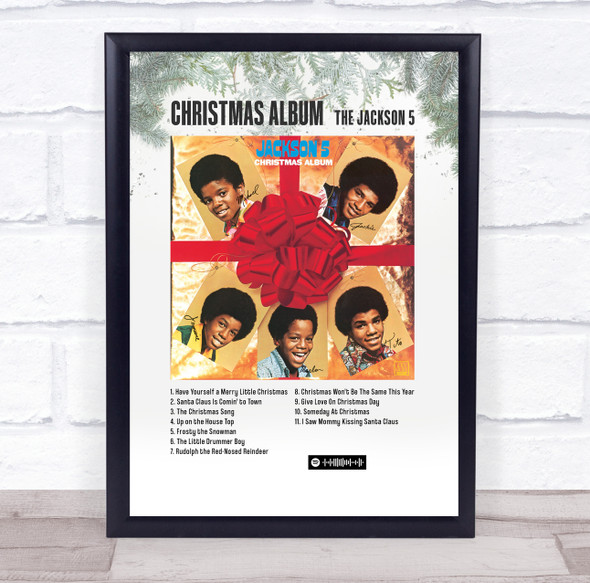 The Jackson 5 Christmas Album Music Polaroid Vintage Music Wall Art Poster Print