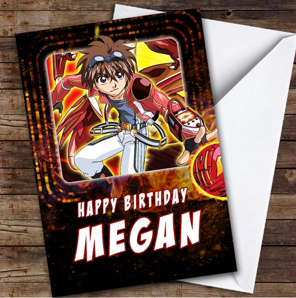 Bakugan Battle Character Happy Kids Personalized Children's Birthday Card