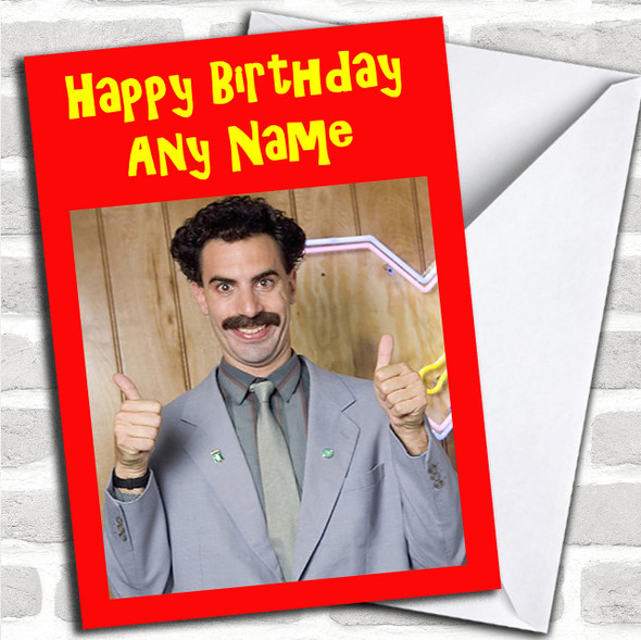 Borat Personalized Birthday Card