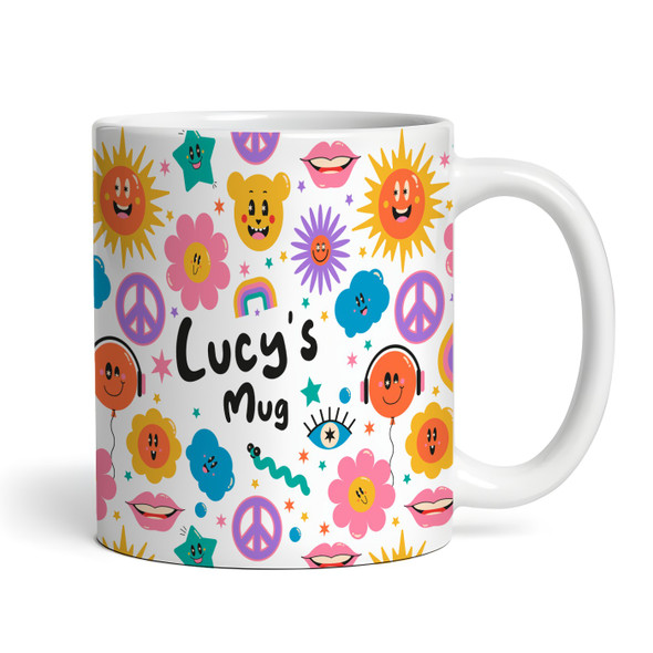 colorful Happy Faces Tea Coffee Cup Custom Gift Personalized Mug