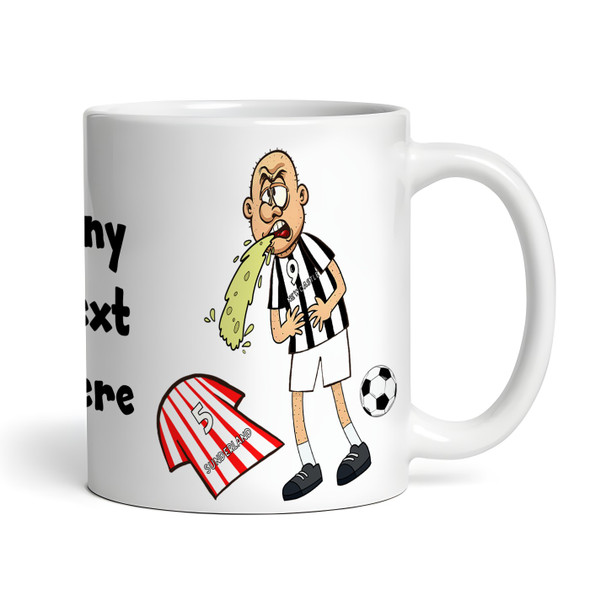 Newcastle Vomiting On Sunderland Funny Soccer Fan Gift Team Personalized Mug