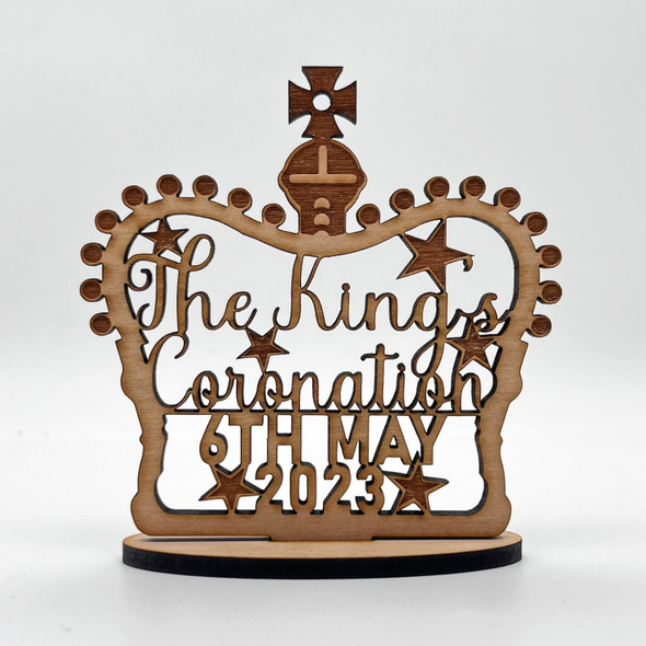 Crown King Charles III Coronation Souvenir Keepsake Engraved Personalized Gift