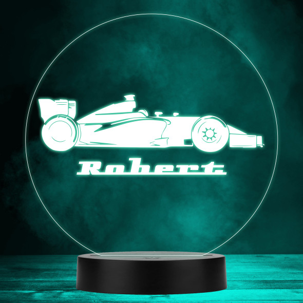 Sport Racing Car Silhouette Motorsport Personalized Gift MultiColor Lamp Night Light