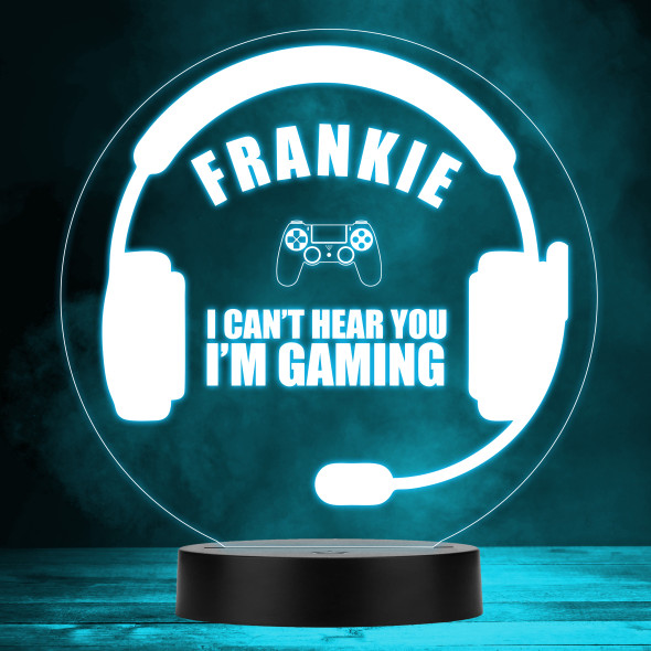 Gaming Headset Video Game Fan I'm Gaming Personalized Gift RGB Lamp Night Light