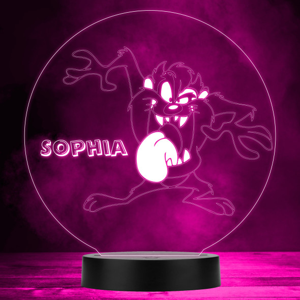 Looney Tunes Tasmanian Devil Kids Personalized Gift Color Changing Lamp Night Light