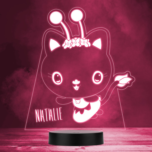 Kitty Fairy Purr-ific Gabby's Dollhouse Kid's TV MultiColor Lamp Night Light
