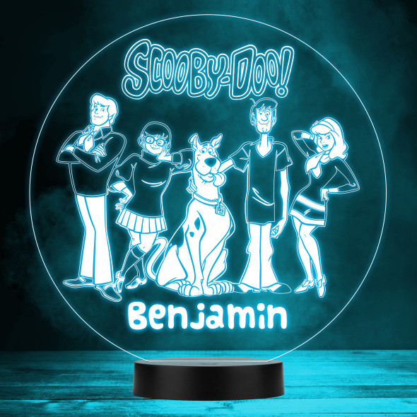 Scooby-Doo Classic Kid's TV Cartoon Personalized LED Lamp MultiColor Night Light