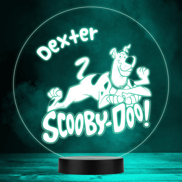 Scooby-Doo Dog Scooby & Logo Kid's TV Personalized LED Lamp MultiColor Night Light
