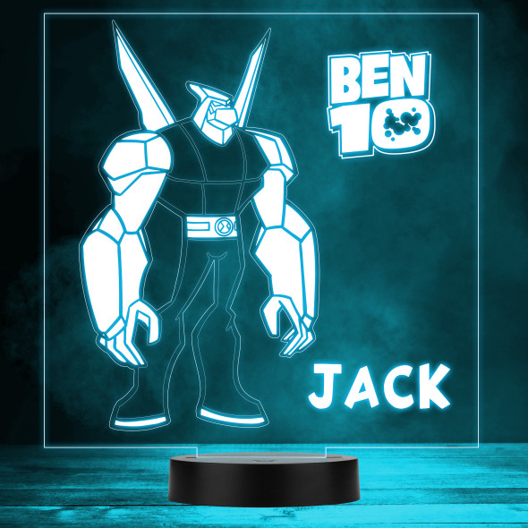 Ben 10 Diamondhead Children's TV Personalized LED Lamp MultiColor Night Light