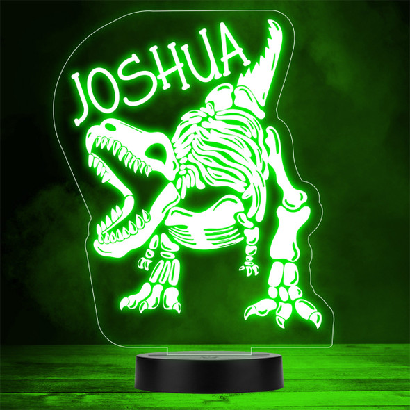 T-Rex Dinosaur Fan Skeleton Roaring LED Lamp Personalized Gift Night Light