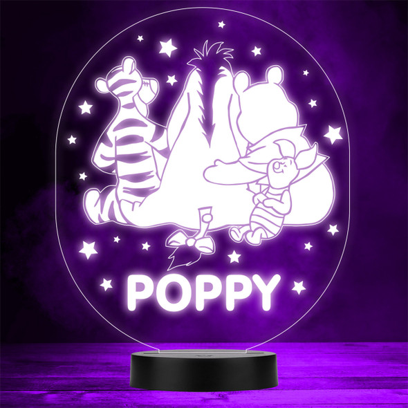 Winnie-the-Pooh Characters Cuddle Stars Kids LED Lamp Personalized Gift Night Light