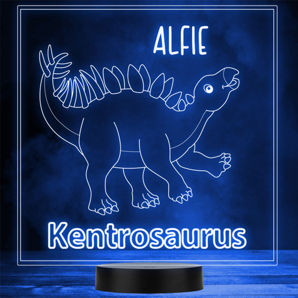 Kids Cute Dinosaur Fan Kentrosaurus LED Lamp Personalized Gift Night Light